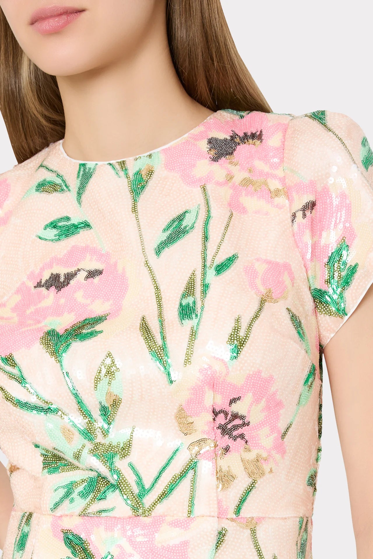 Milly Rowen Floral Sequin Dress