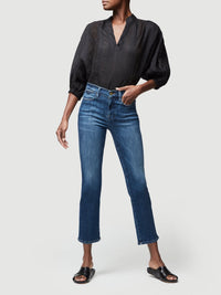 Frame High Rise Slim Straight 7/8 Jean