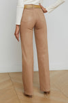 L'Agence Clayton Coated Wide-Leg Jean