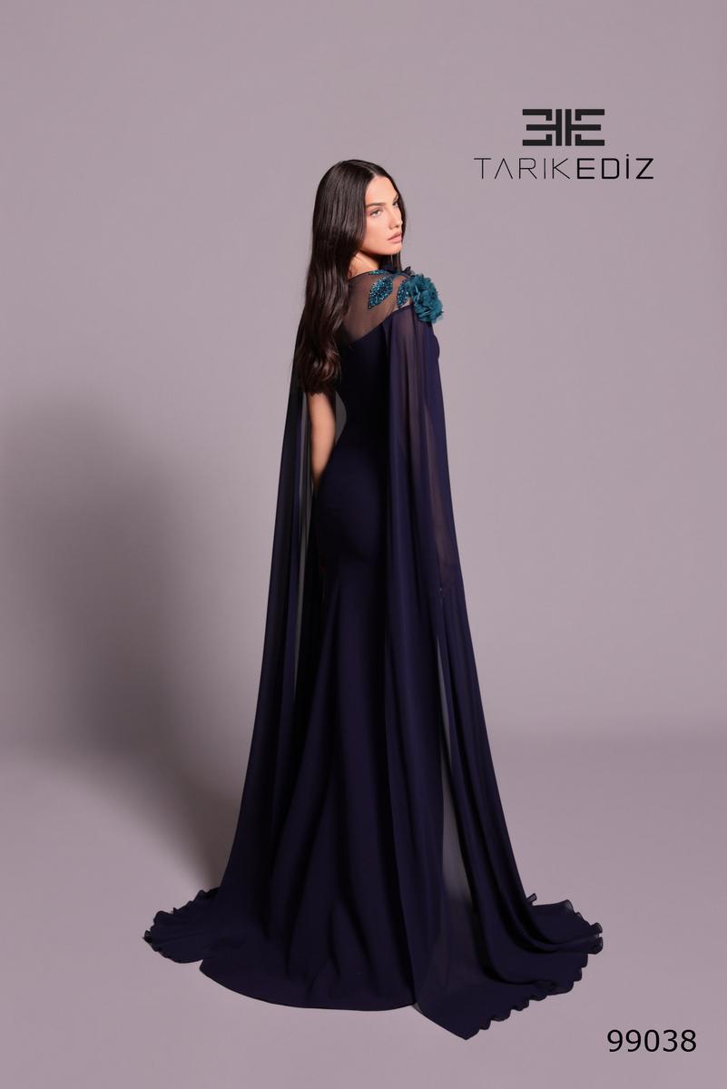 Tarik Ediz Dahlia Elbise Navy