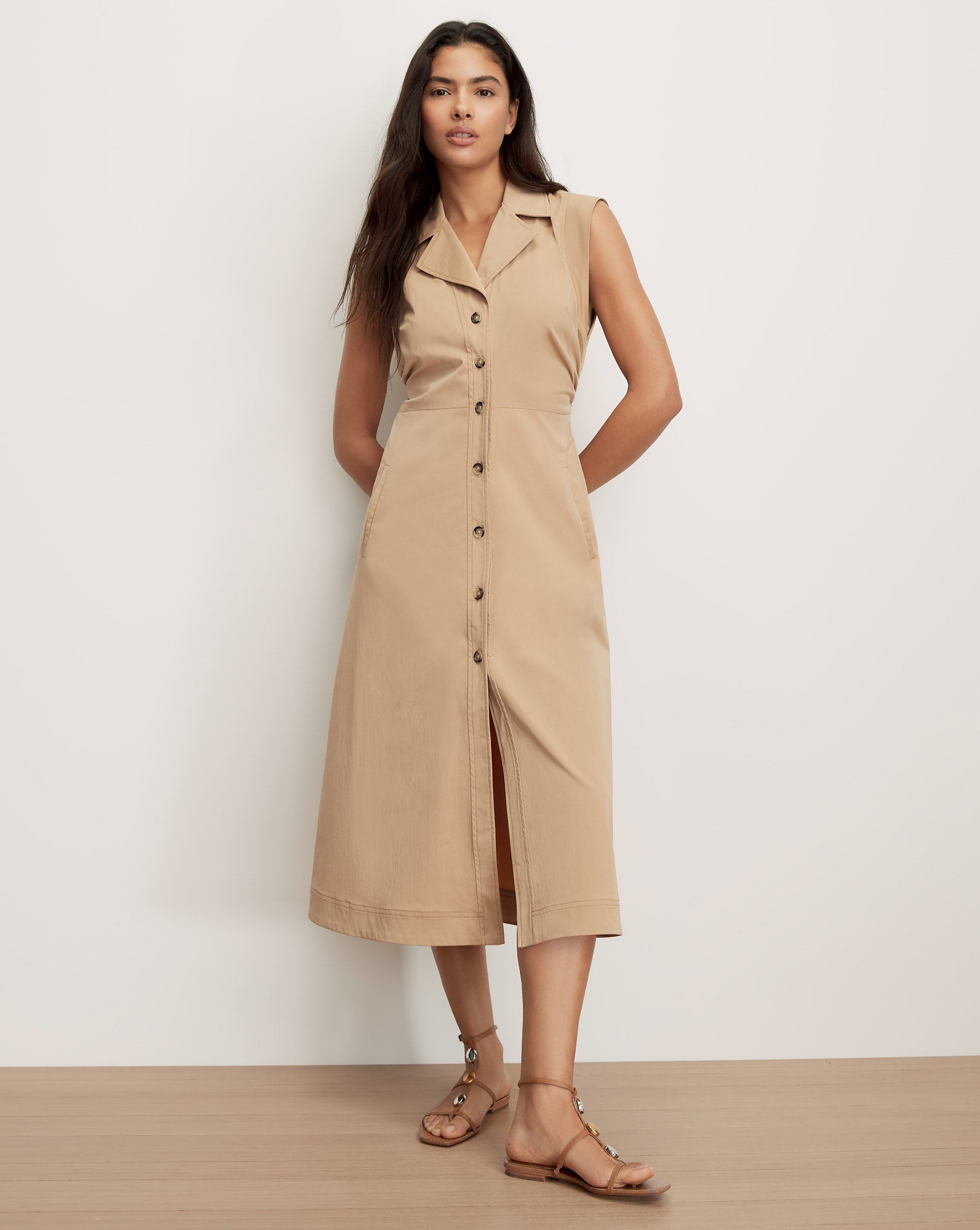 Robe Orla kaki Veronica Beard