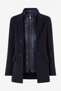 Cinzia Rocca Short Coat - Blue Navy