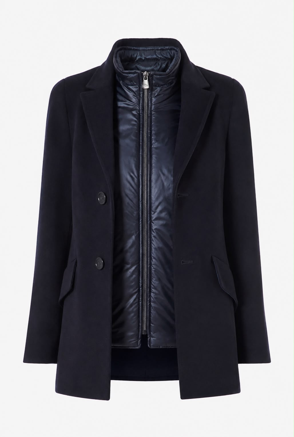 Cinzia Rocca Short Coat - Blue Navy