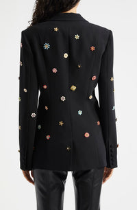 Cinq À Sept Karlie Enamel Flower Blazer