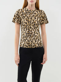 Marella MA13053F-005 T-shirt Matassa camel à pois