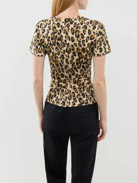 Marella MA13053F-005 T-shirt Matassa camel à pois