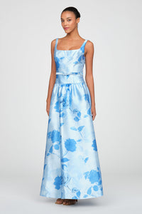 La Petite Robe de Chloe Gown Floral Aqua