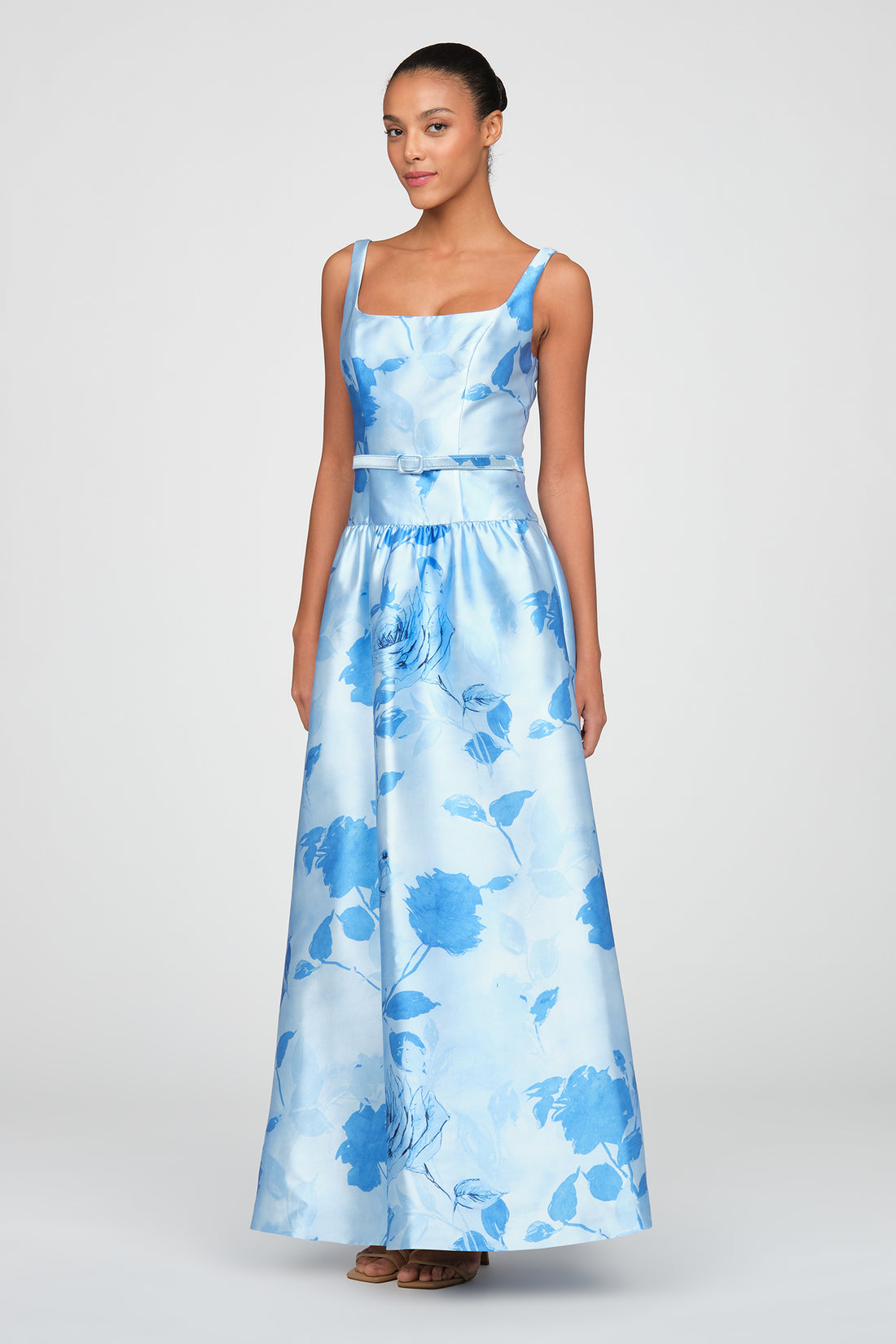 La Petite Robe de Chloe Gown Floral Aqua