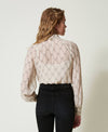 Twinset Creponne Shirt with Bow Print