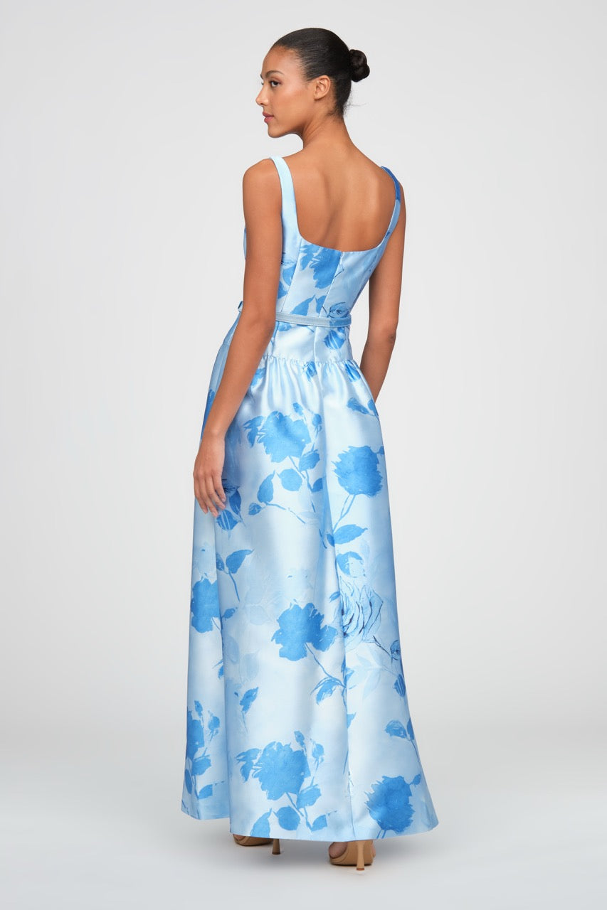 La Petite Robe de Chloe Gown Floral Aqua