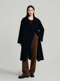 Cinzia Rocca Double Breast V-Neck Coat