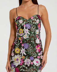 MAC DUGGAL 68897 Floral Embroidered Sleeveless Bustier Gown