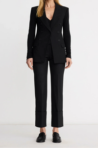 Smythe Not A DB Blazer With Jersey Sleeve - Black