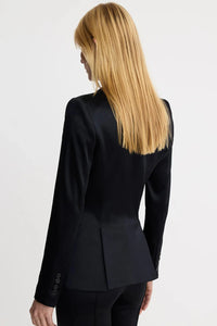 Smythe Tuxedo Peaked Lapel Blazer - Black
