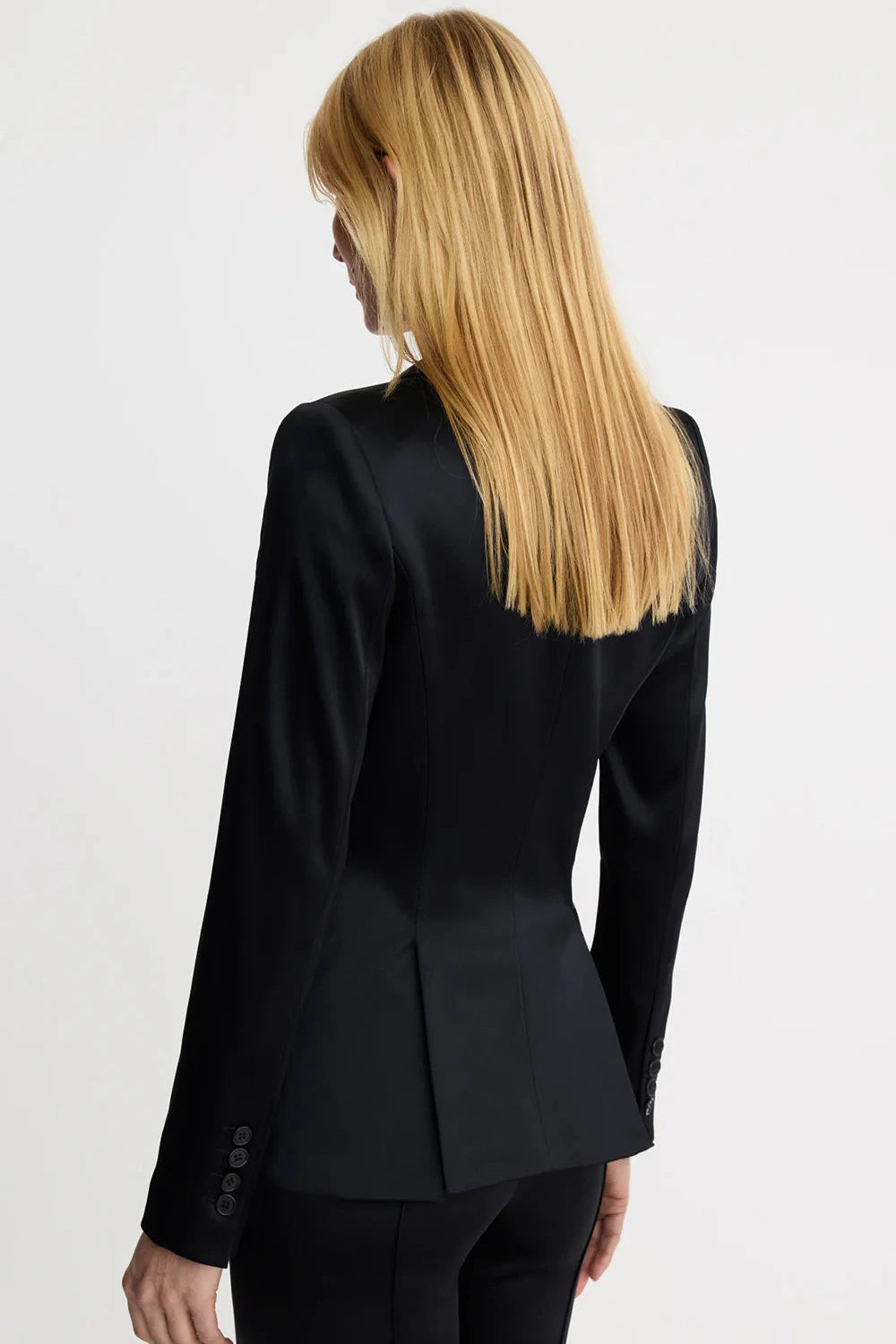 Smythe Tuxedo Peaked Lapel Blazer - Black