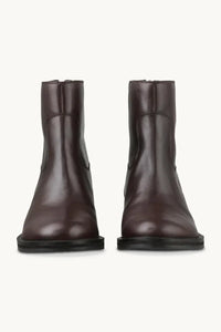 Ilse Jacobsen Leather Ankle Boots - Brown Black