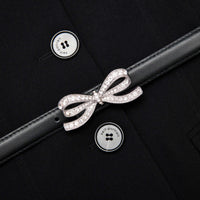 Self-Portrait Crepe Tailored Top