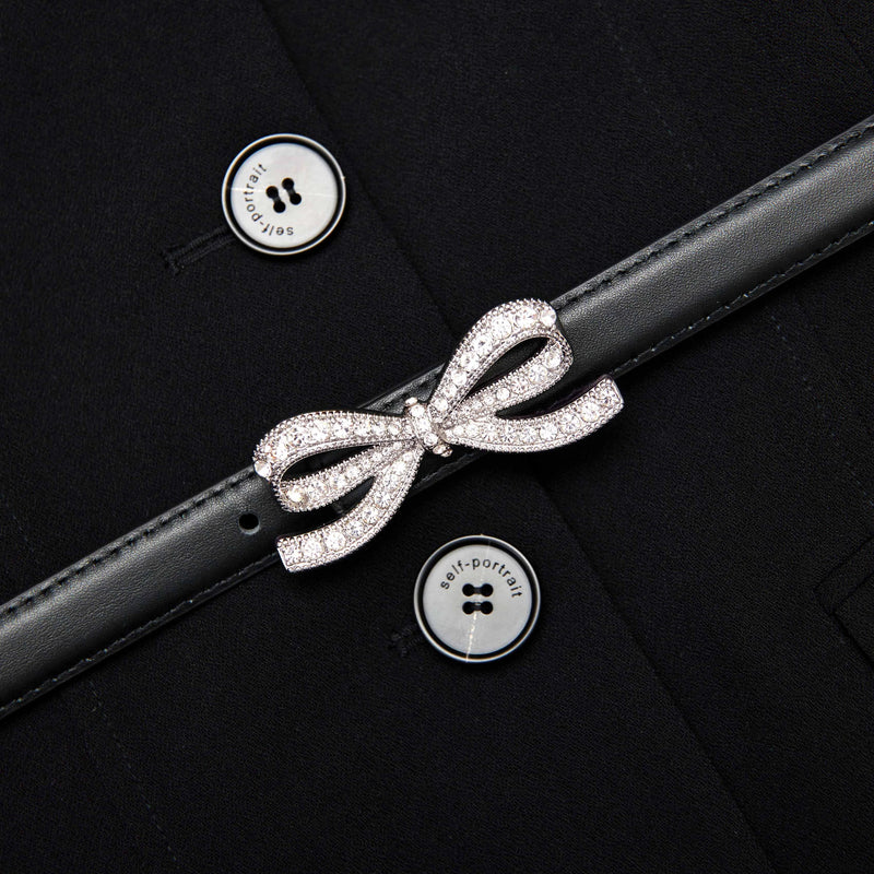 Self-Portrait Crepe Tailored Top