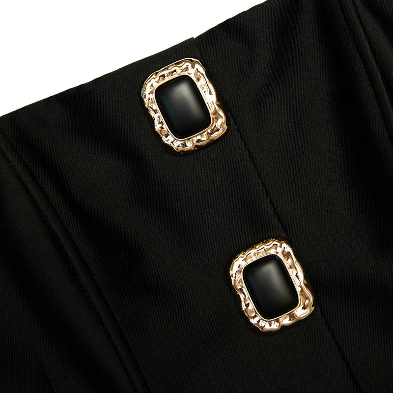 Self-Portrait Taffeta Top & Midi Skirt Ensemble