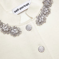 Self-Portrait Wool Peplum Knit Midi Dress