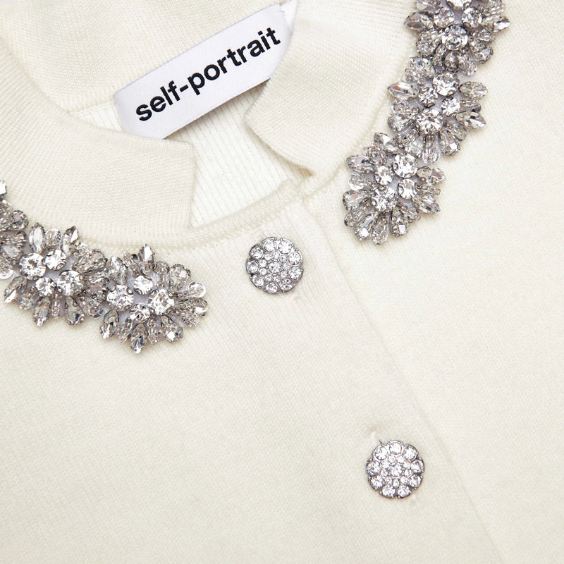 Self-Portrait Wool Peplum Knit Midi Dress