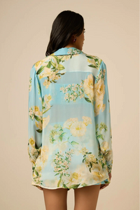 Hemant & Nandita Ajia Over Sized Shirt Blue