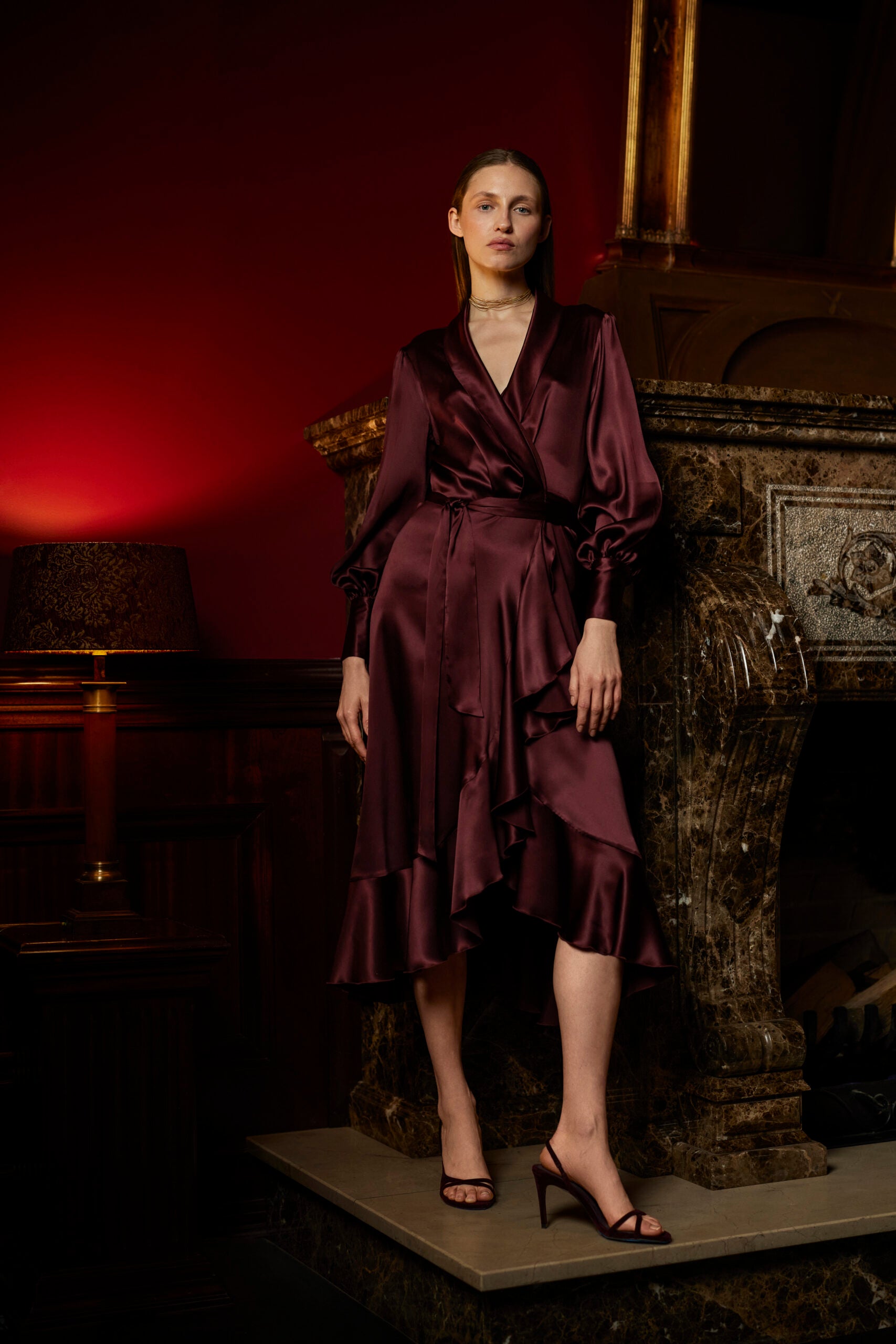 Emanou Amour Dress Burgundy