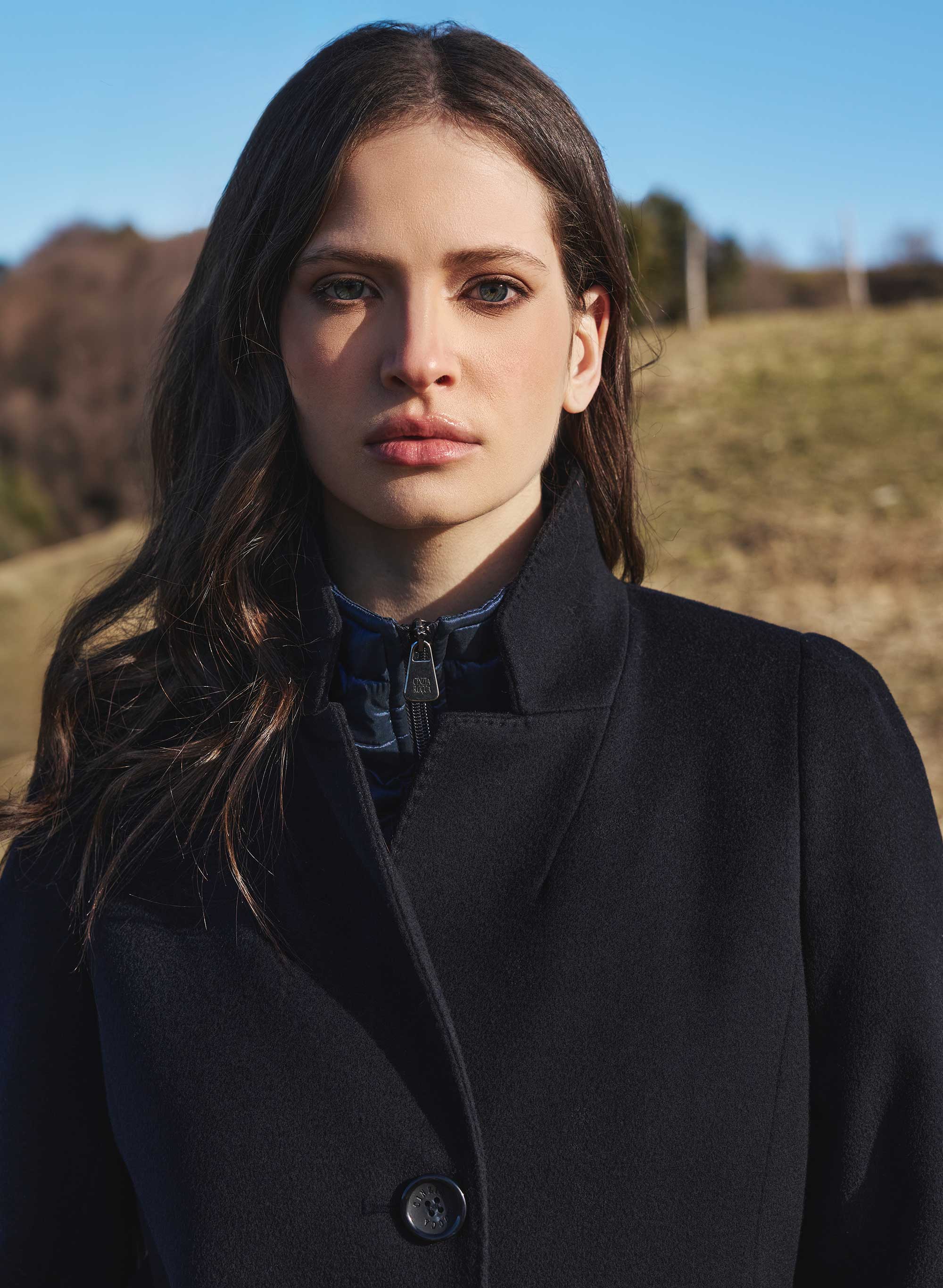 Cinzia Rocca Short Coat - Blue Navy