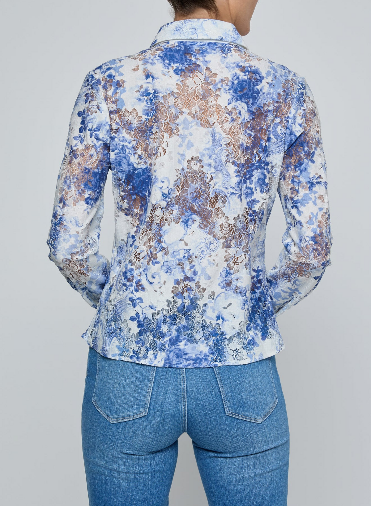 Blouse en dentelle L'Agence Maia Iv/Bl Wtrclr Psly