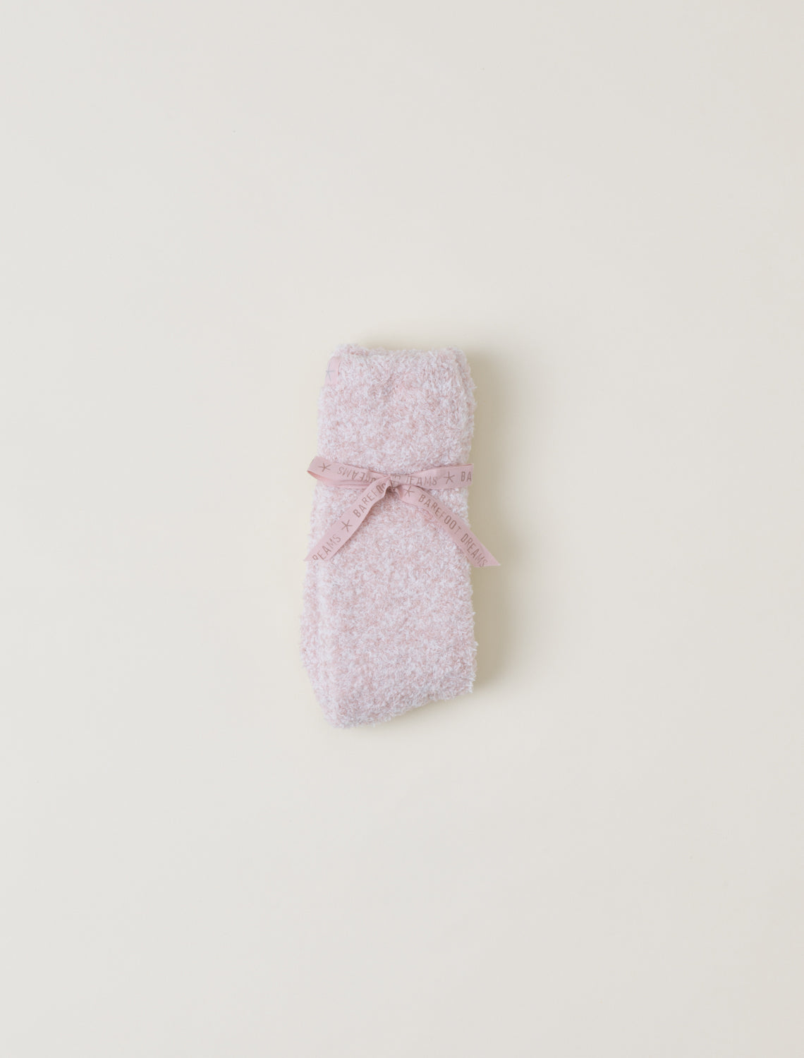 Barefoot Dreams Women's Cozychic Heathered Socks Dusty Rose/White