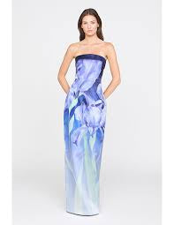 Robe colonne bustier Theia Cyrilla Moonlight Bloom