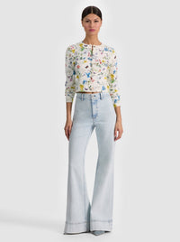 Alice & Olivia Carson Printed Cardigan