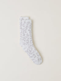 Barefoot Dreams Women's Cozychic Crew Socks Cream/Stone