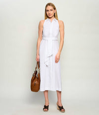 Robe en popeline de coton Marella blanche