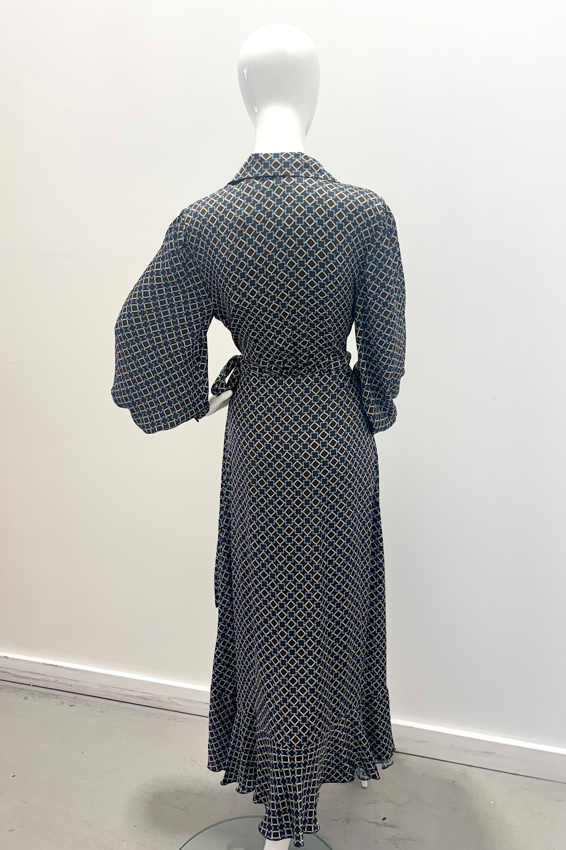 Emanou Amour Dress Chocolate/Dove Blue