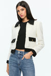 Alice & Olivia Topher Boxy Jacket BLazer