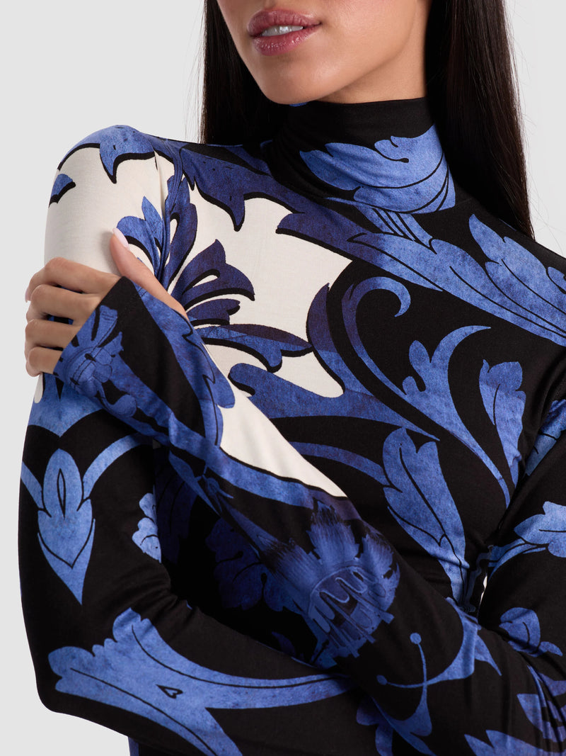 Alice + Olivia Delania Turtleneck Top