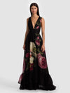 Alice + Olivia Roya Gown With Detachable Cape