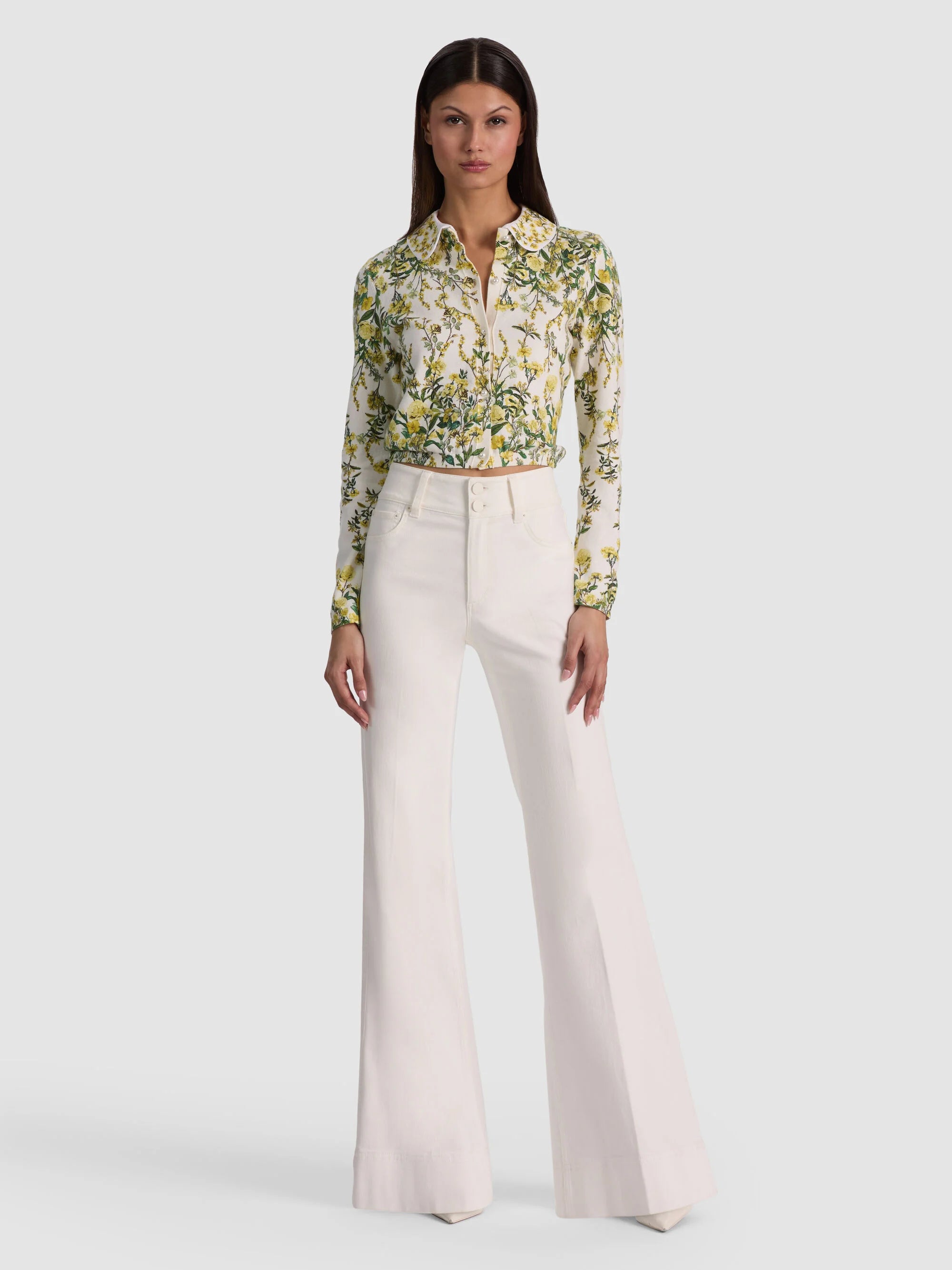 Alice + Olivia Cardigan imprimé Carson - Fresh Air Butter