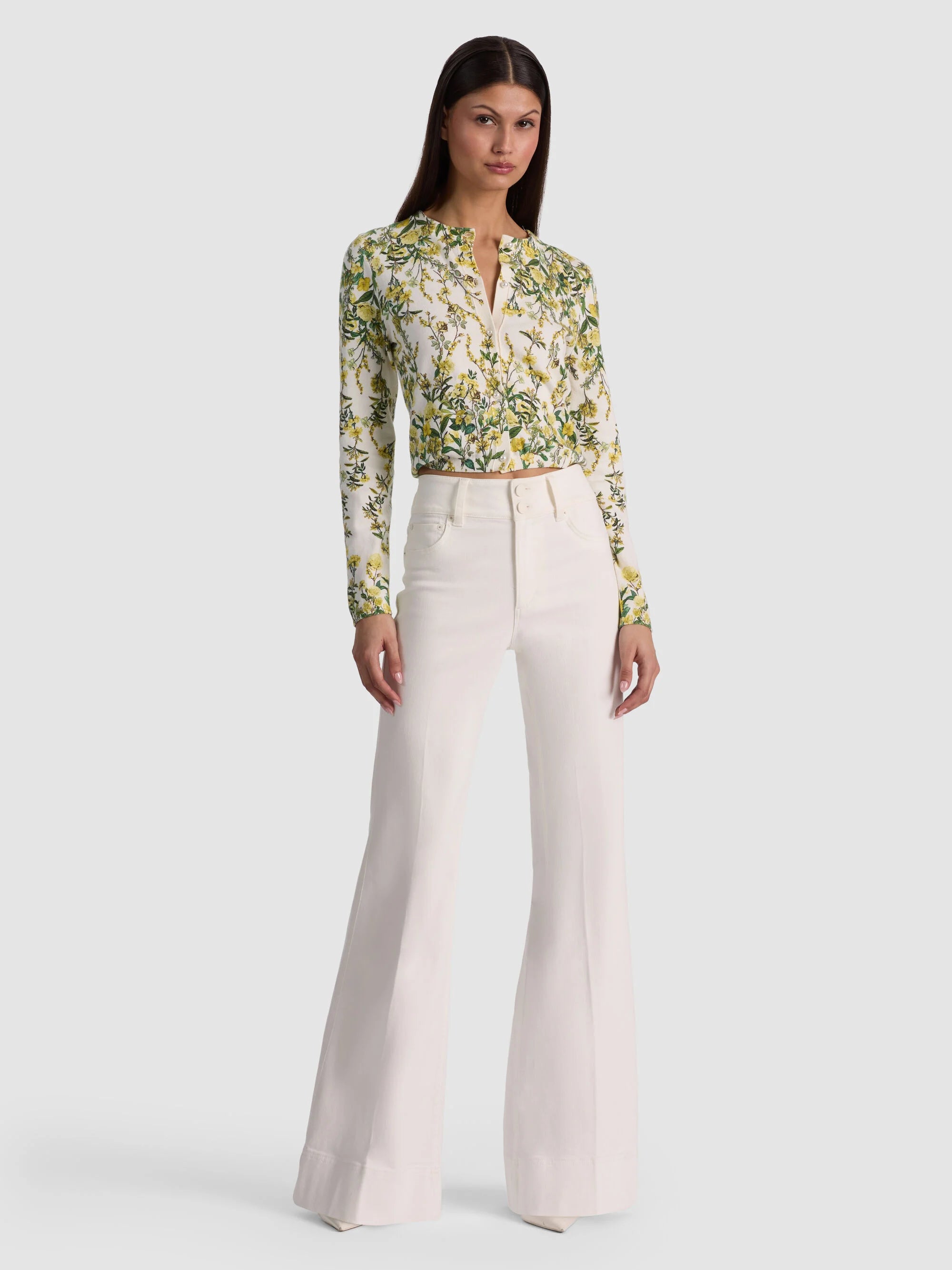 Alice + Olivia Cardigan imprimé Carson - Fresh Air Butter