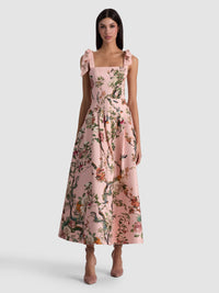 Alice + Olivia Robe midi Hana Sunset Grove