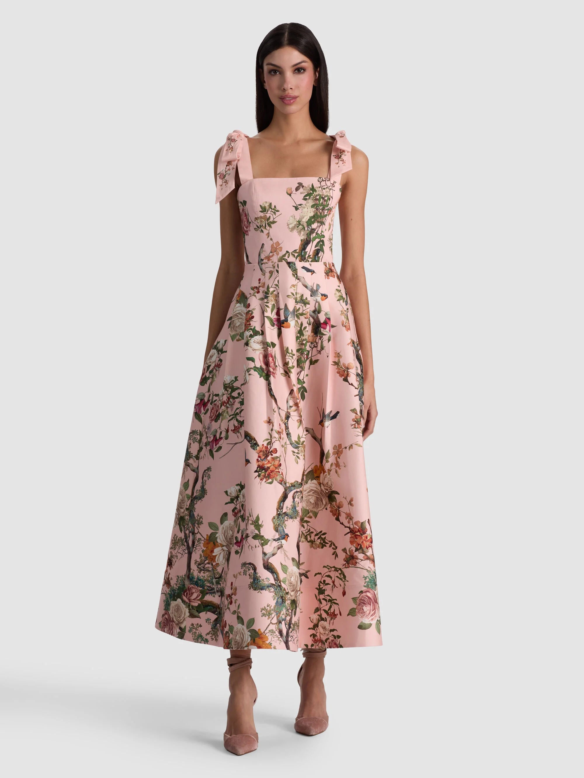 Alice + Olivia Robe midi Hana Sunset Grove