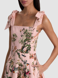 Alice + Olivia Robe midi Hana Sunset Grove