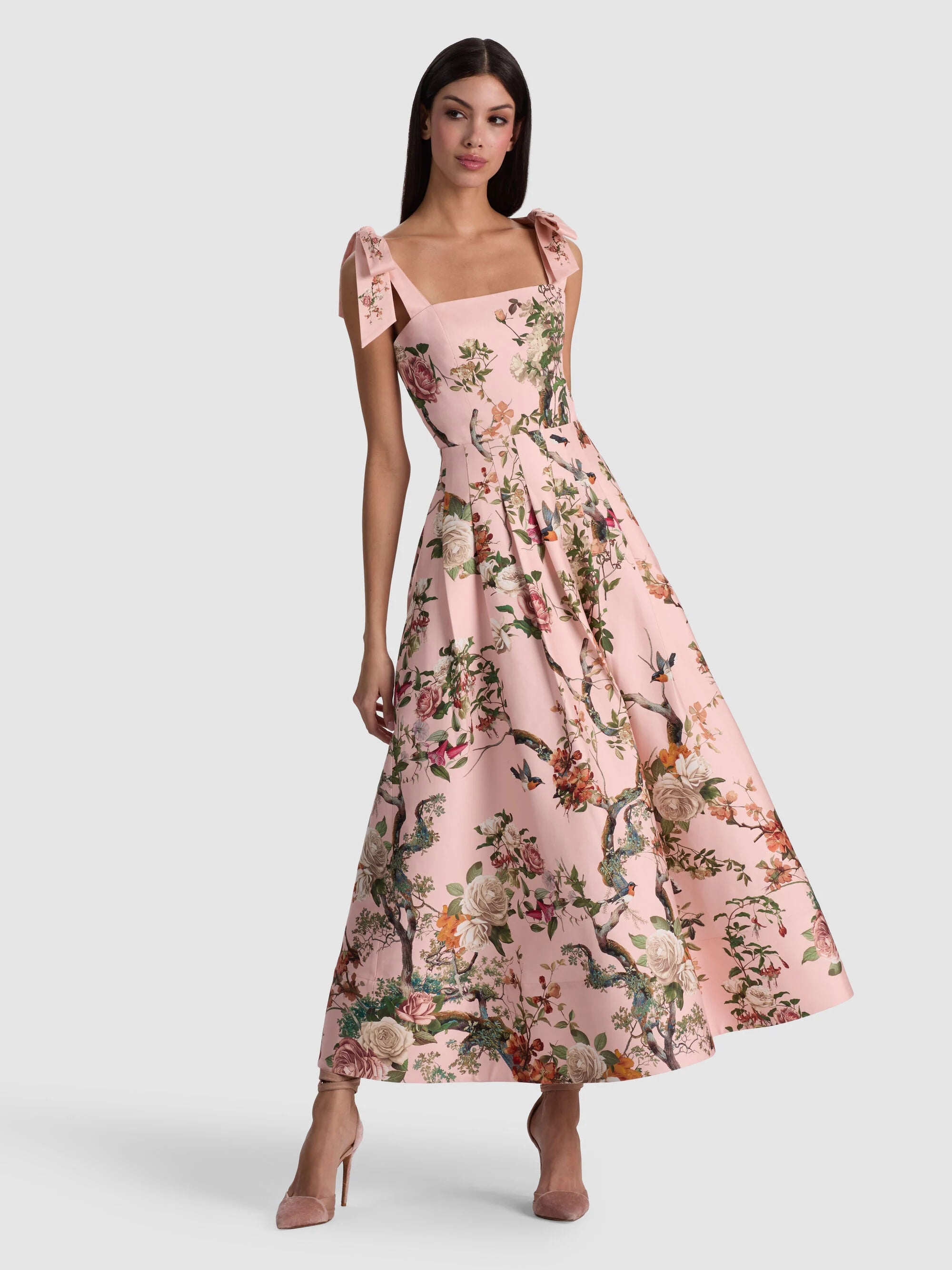 Alice + Olivia Robe midi Hana Sunset Grove