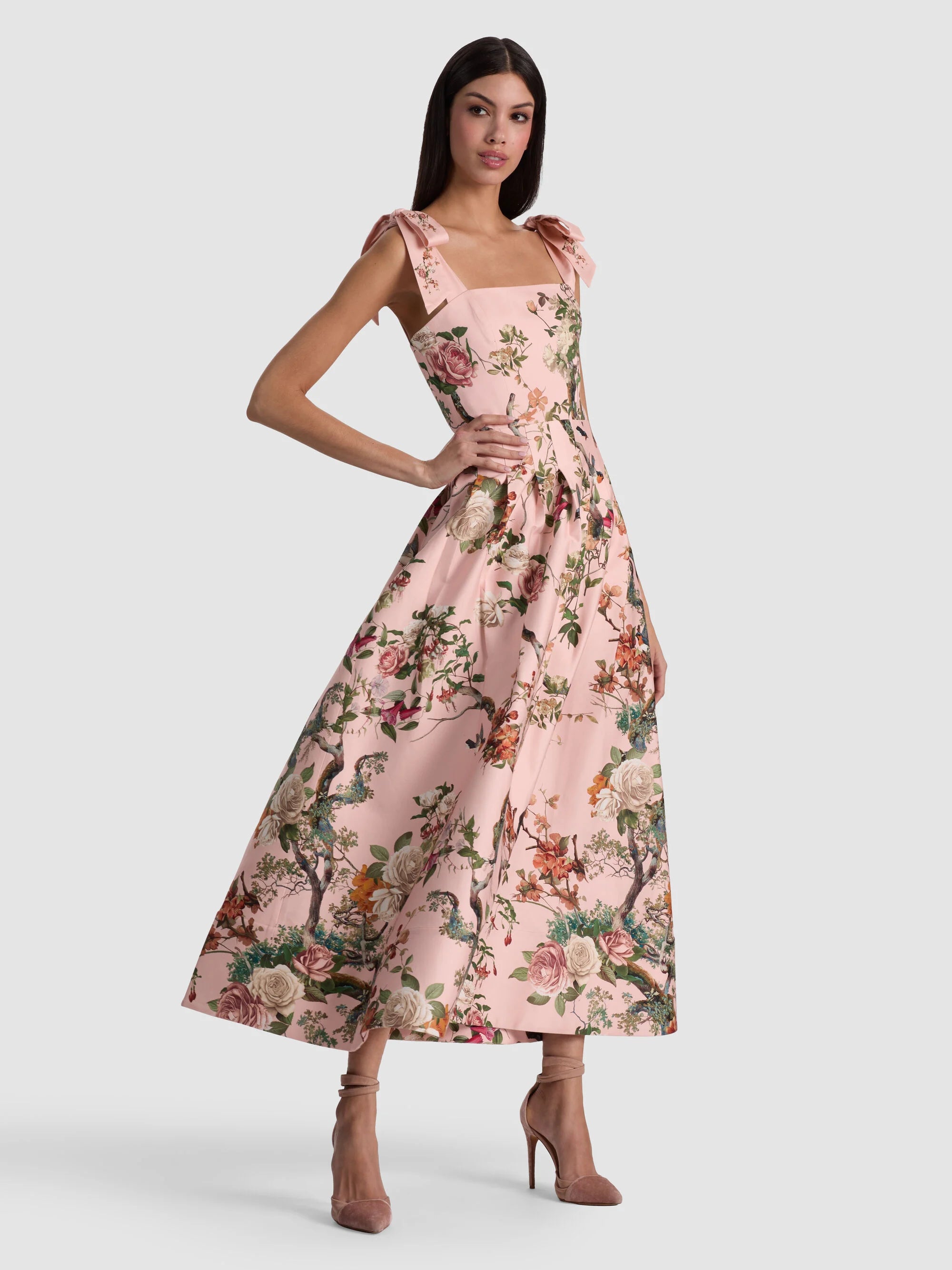 Alice + Olivia Robe midi Hana Sunset Grove