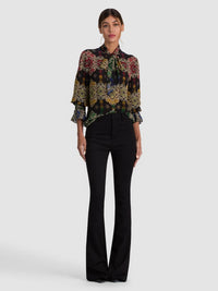 Alice + Olivia Lloyd Wrap Neck Tie Sleeve Top Road To Love