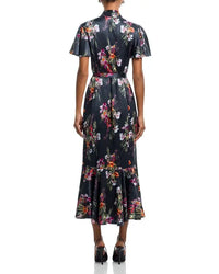 Robe Willow Bouquet Iris Cinq a Sept Noir Multi