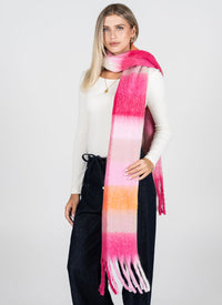 C'est Moi Plaid Blanket Scarf