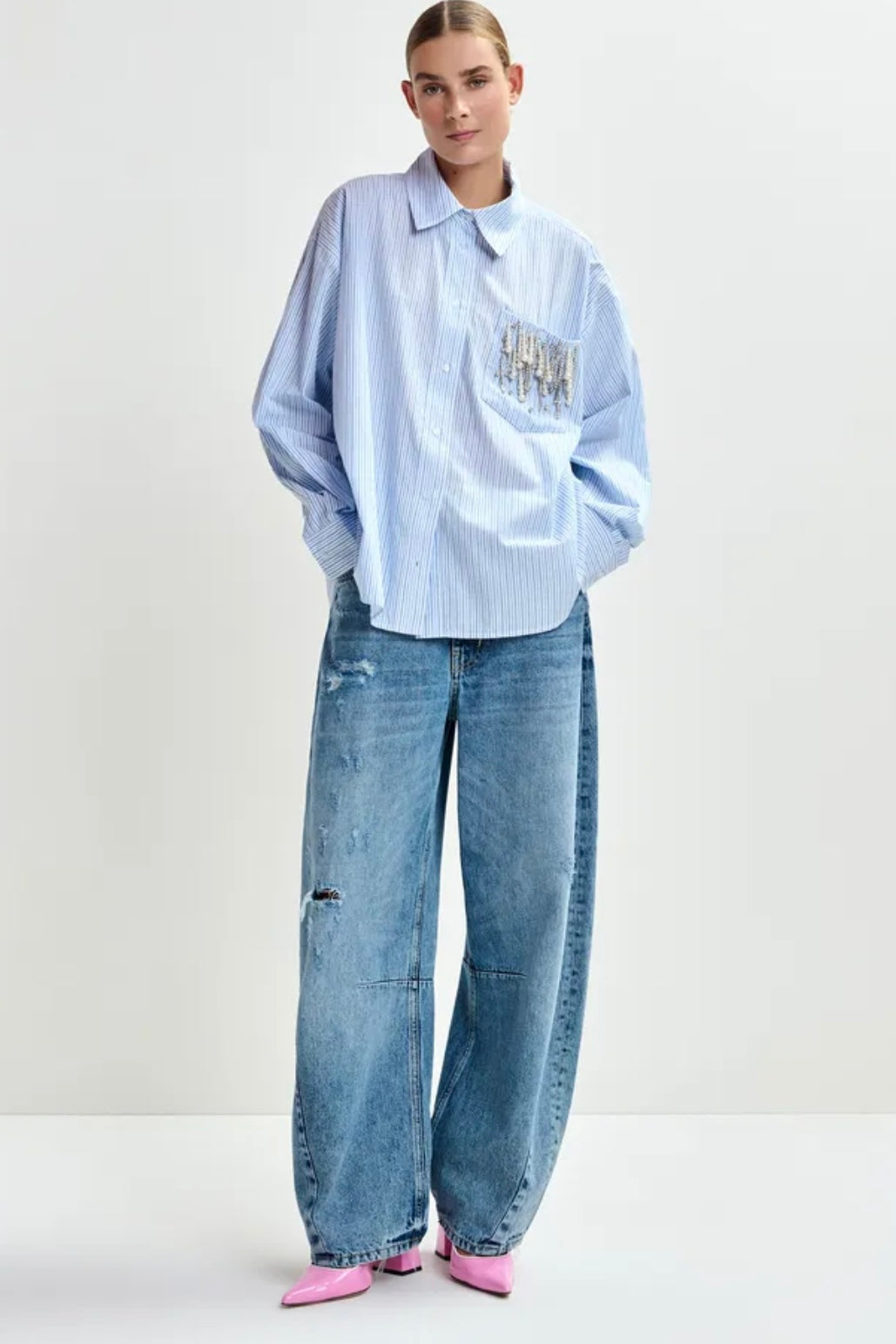 Essentiel Antwerp Jommeke One String Shirt Combo Off White