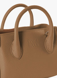 Cinzia Rocca Sac à bandoulière en cuir couleur tabac